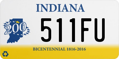 IN license plate 511FU
