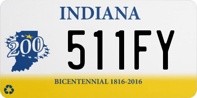 IN license plate 511FY