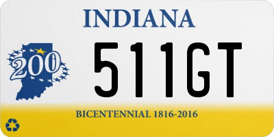 IN license plate 511GT