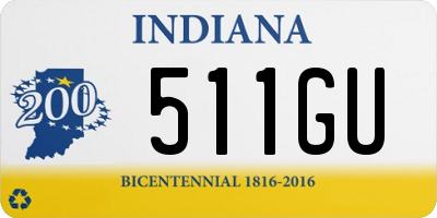 IN license plate 511GU