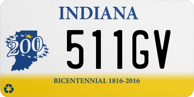 IN license plate 511GV