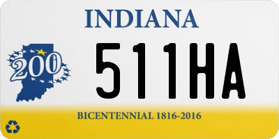 IN license plate 511HA