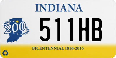 IN license plate 511HB