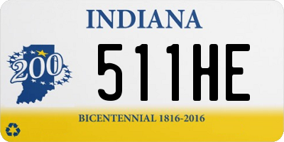 IN license plate 511HE