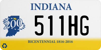 IN license plate 511HG
