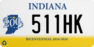 IN license plate 511HK