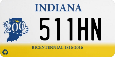 IN license plate 511HN