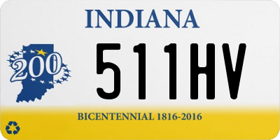 IN license plate 511HV