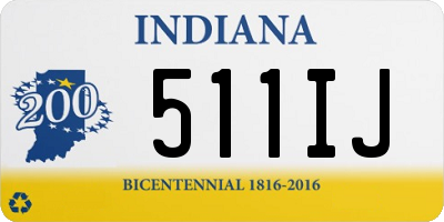 IN license plate 511IJ