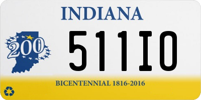 IN license plate 511IO