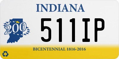 IN license plate 511IP