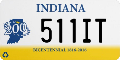 IN license plate 511IT