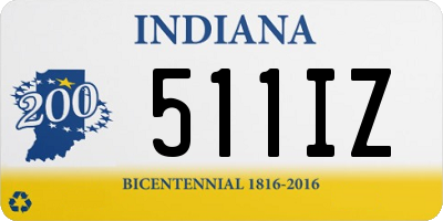 IN license plate 511IZ