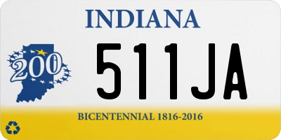 IN license plate 511JA
