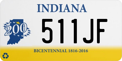 IN license plate 511JF