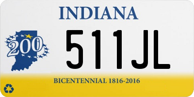 IN license plate 511JL