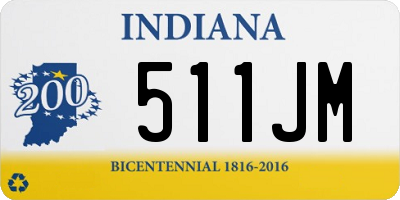 IN license plate 511JM