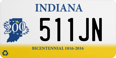 IN license plate 511JN