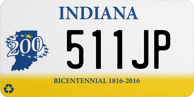 IN license plate 511JP