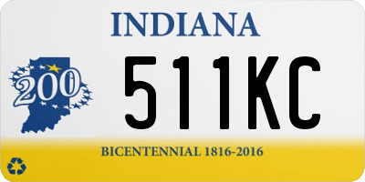 IN license plate 511KC