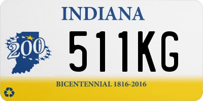 IN license plate 511KG