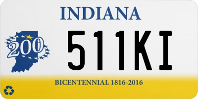 IN license plate 511KI