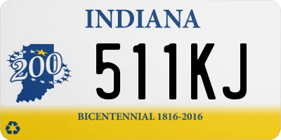 IN license plate 511KJ