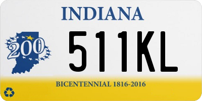 IN license plate 511KL