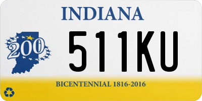 IN license plate 511KU