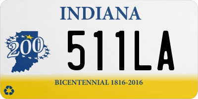 IN license plate 511LA