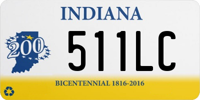 IN license plate 511LC