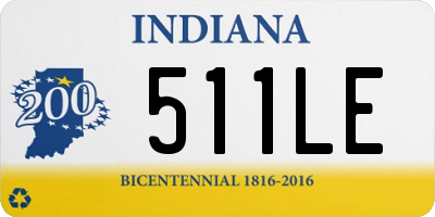 IN license plate 511LE