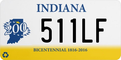 IN license plate 511LF