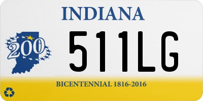IN license plate 511LG