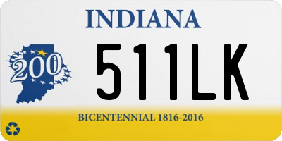 IN license plate 511LK