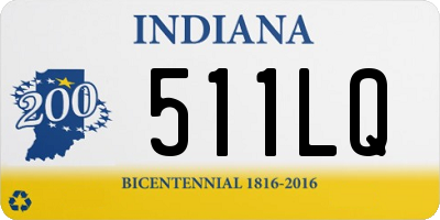 IN license plate 511LQ