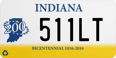 IN license plate 511LT