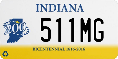 IN license plate 511MG