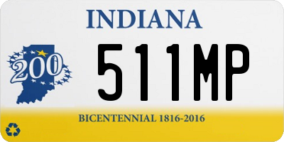 IN license plate 511MP