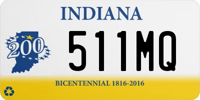 IN license plate 511MQ