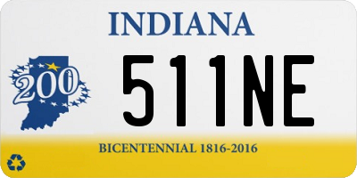 IN license plate 511NE