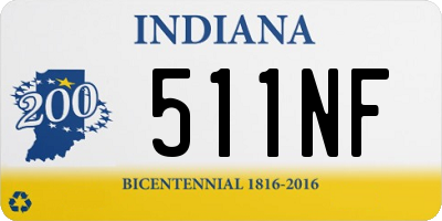 IN license plate 511NF