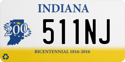 IN license plate 511NJ