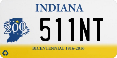 IN license plate 511NT