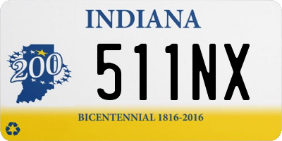 IN license plate 511NX