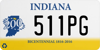 IN license plate 511PG