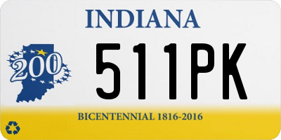 IN license plate 511PK
