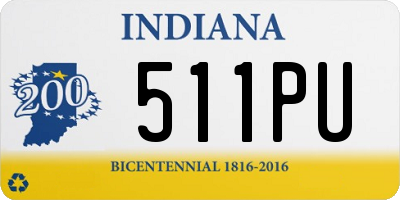 IN license plate 511PU