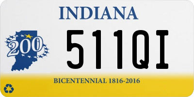 IN license plate 511QI