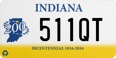 IN license plate 511QT